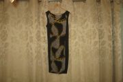 Black and Gold Patterned Dress.