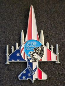 United States, F-16 fighter , commerative coin.