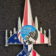 United States, F-16 fighter , commerative coin.