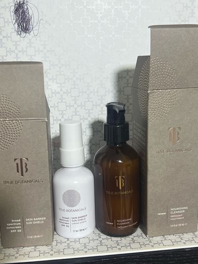 True botanicals skin barrier sun shield SPF30 and nourishing cleanser BNIB
