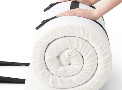 Single Foam Mattress Topper For Camping Bed,Car Mattress,Sofa,Roll Up Floors Mat,Folding Sleep Pad,Portable(190X75X5cm)