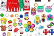 Christmas Fidget Toy Pop Set, set Sensory Fidget Toys Pack, Simple Pop Fidget Box, Surprise Gifts Boxes Xmas Party Favour (FREE POSTAGE)