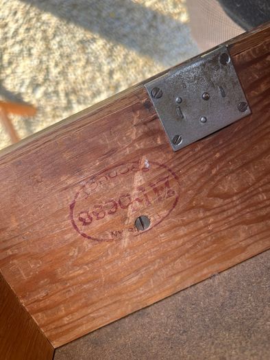 Vintage Mid century oak Abbess desk