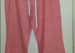 Brand new B.Young 100 % Linen wide leg trousers/raspberry size UK14 EUR42 Postage included
