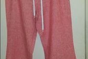 Brand new B.Young 100 % Linen wide leg trousers/raspberry size UK14 EUR42 Postage included