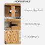 Garden shed garden cabinet 3 shelves 2 doors galvanized sheet metal waterproof roof pine wood Image 5