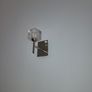 ice cube ceiling pendant 4 light, satin nickle with matching wall lights. Image 4