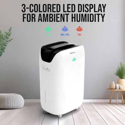 20L Dehumidifier for Home & Basement, Energy Efficient Moisture Removal, Digital Humidity Control, Laundry Drying Mode, Quiet Operation, Continuous Drain