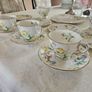 Vintage Royal Stafford "Sweet Pea" Bone China Tea Set 15 Piece Tea for 4 Image 2