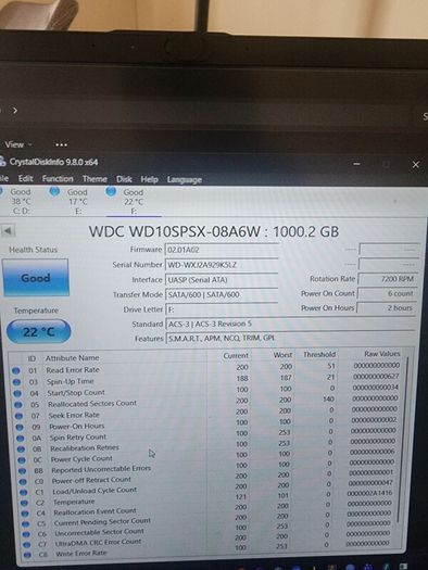 1TB WD Black Portable External Hard Drive Like New USB 3.0, 7200RPM