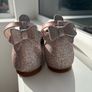 Girls Rose Gold Glitter Occasion Shoes Image 2