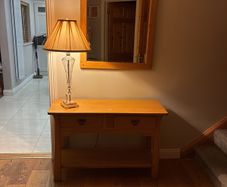 mirror and dresser