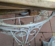 Retro table,70's outdoor or indoor upcycle project, just needs glass top