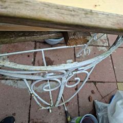 Retro table,70's outdoor or indoor upcycle project, just needs glass top