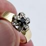 Vintage 18ct Yellow Gold Sapphire & Diamond Ring Image 4