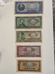 Romania 1966 Banca Rep Socialiste Romania 5 10 25 50 100 Lei 5 Banknotes