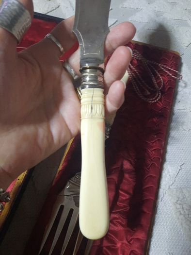 antique fish knife and fork set