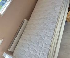 single bed frame and good mattress