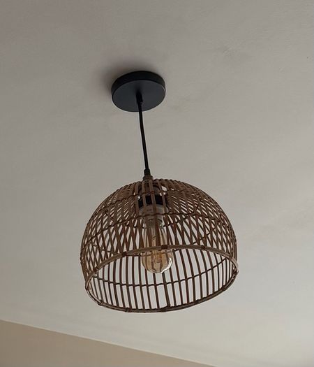 30cm Rattan style light shades x 2