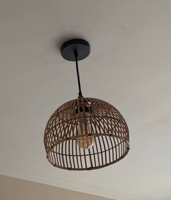 30cm Rattan style light shades x 2