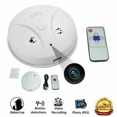 1080P HD SPY Camera Hidden Smoke Detector Motion Detection Nanny Cam DVR