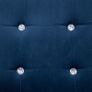 2-Seater Sofa with Armrests Blue Chrome and Velvet Image 7