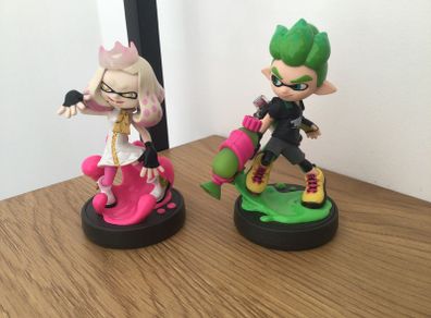 Splatoon Nintendo Amiibo Bundle - Pearl & Inkling Boy - Postage Included