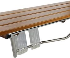 Wall-Mounted Foldable Shower Bench Teak Wood New Never Used