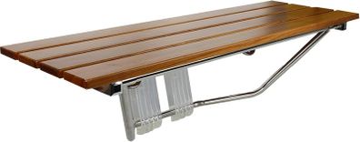 Wall-Mounted Foldable Shower Bench Teak Wood New Never Used