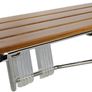 Wall-Mounted Foldable Shower Bench Teak Wood New Never Used Image 2