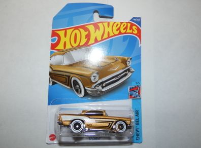 Hotwheels 57 Chevy Gold (2021) Chevy Bel Air 44/250 Carded