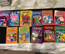 Pokemon Minecraft Mega Robo Bros Kids Books Bundle 11 Books
