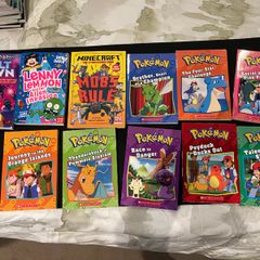 Pokemon Minecraft Mega Robo Bros Kids Books Bundle 11 Books