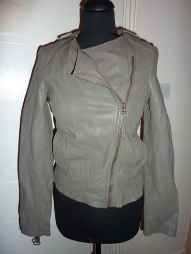 Bershka leather biker jacket size M