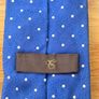 Canali Royal Blue Polka Dot Silk Tie Image 5