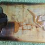 Antique Japanese Cigarette or Cigar Case with Beautiful Lacquered Birds Image 2