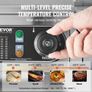 Commercial Electric Griddle, 4400W Countertop Half-Flat Top Grill, 122F-572F Adjustable Temp, 28.74x15.75x0.39in Stainless Steel Image 2