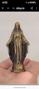 Brass holy Mary small statue