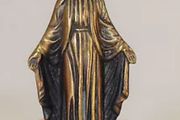 Brass holy Mary small statue