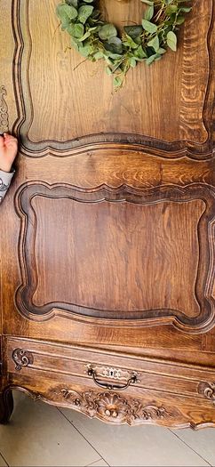 Antique French Bonnetiere Armoire