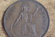Great Britain UK 1937 One Penny Coin George VI - free standard postage