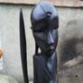 African Statue Handmade  MakondeTanzania  Hand Carving Image 2