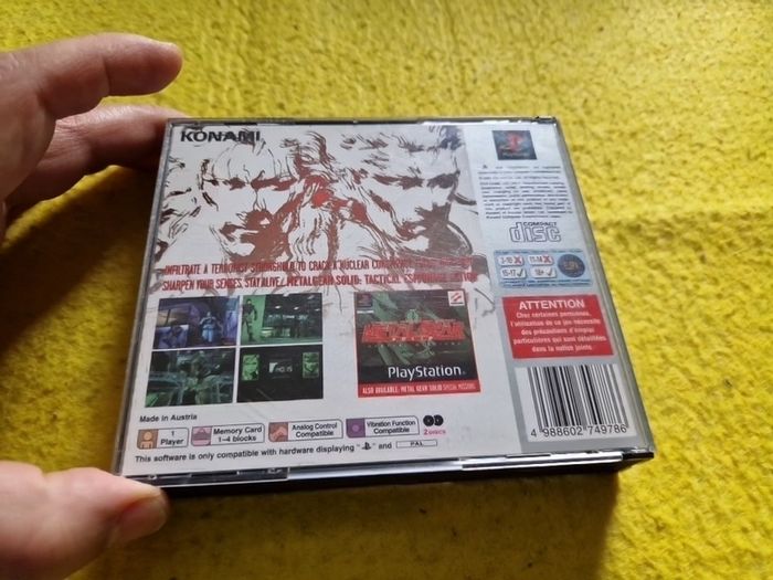 Metal Gear Solid PlayStation1 Ps1 PlayStation2 Ps2 Games Original