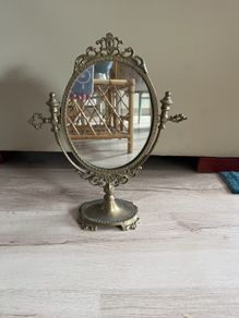 brass mirror