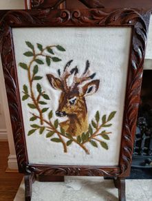 Vintage Hand Embroidered Picture
