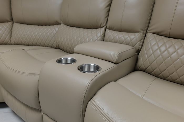 Rita Manual Corner Leather Recliner Sofa