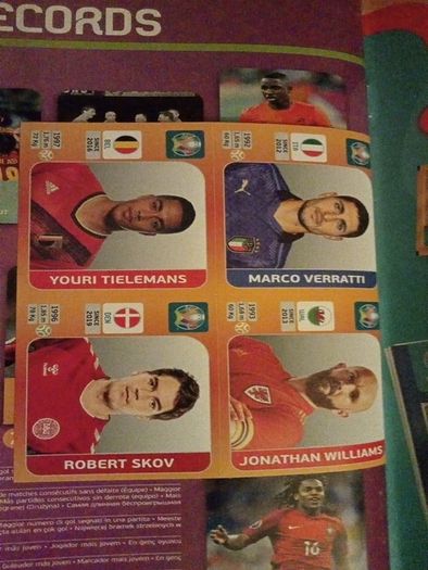 Euro 2020 sticker book