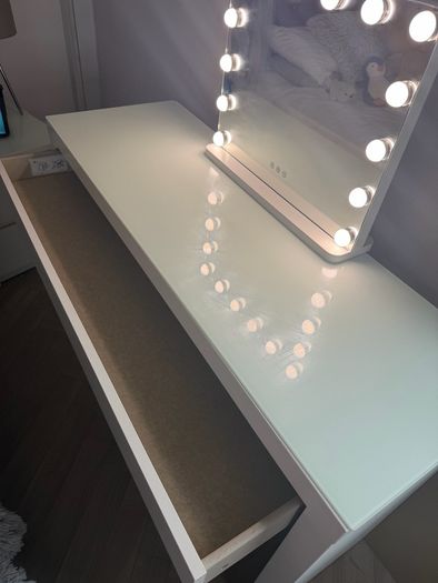 IKEA malm vanity / dressing table with mirror