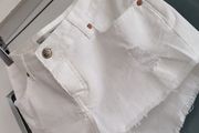 TOPSHOP Moto DAISY White Denim Hotpants Sz 8UK