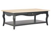 Coffee Table Black 110x60x40 cm MDF